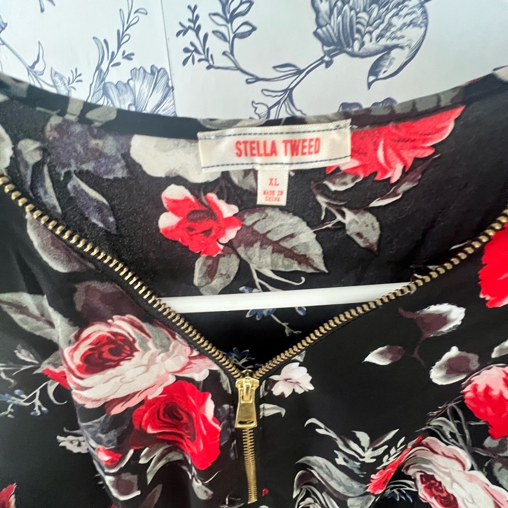 Satin floral dress
